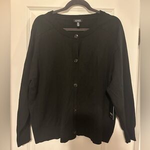 Jones New York Elegant Black Sweater